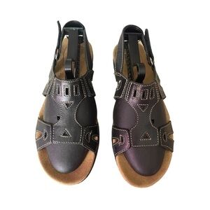 CLARK’S Black Leather Women’s Sandals 7